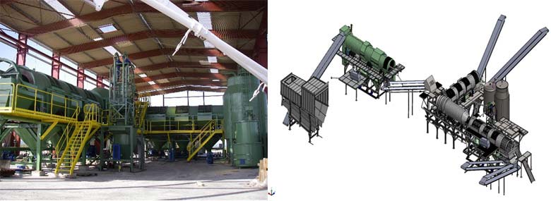 3D CAD model developed in SolidWorks by reverse engineering the entire plant