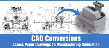 CAD Conversions; Across Paper Drawings to Manufacturing Simulation